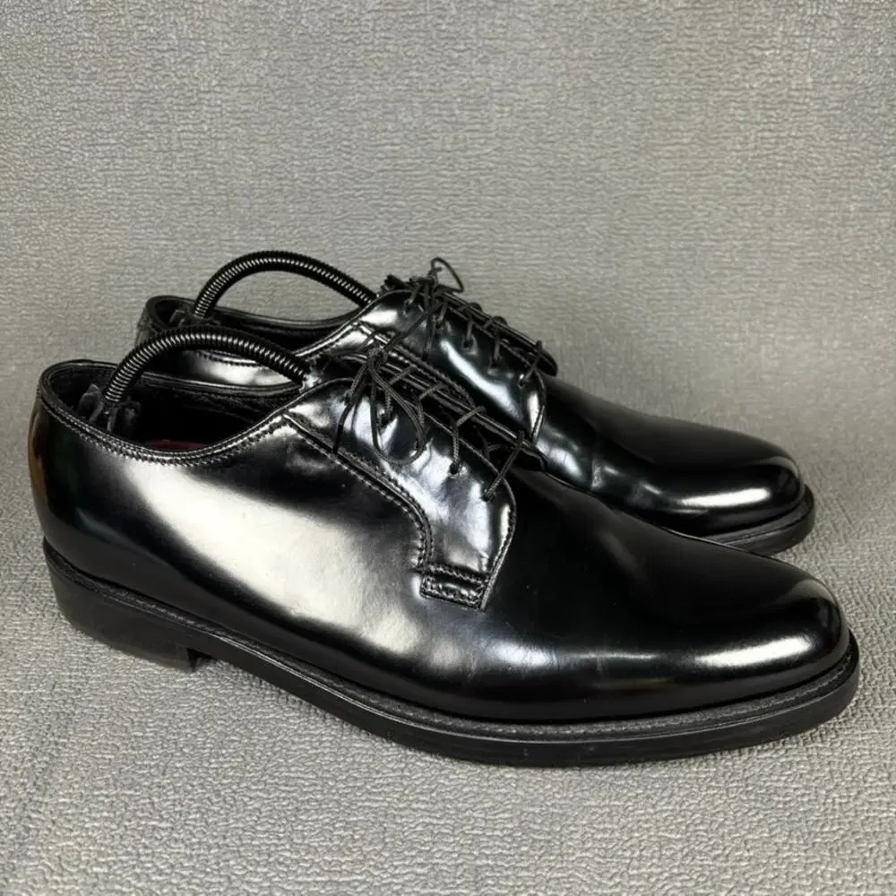 Florsheim Lexington PL Cap Toe Oxford 74117 Size Men's 10.5D Black Dress Shoes
